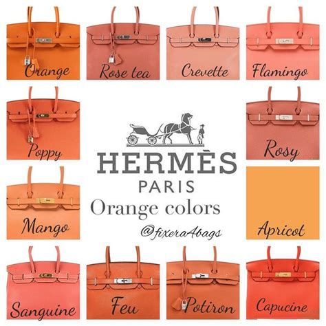 hermes colors list.